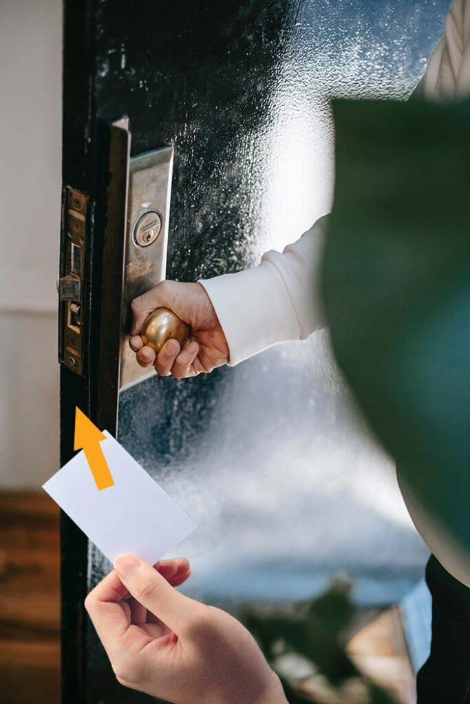 Using a Card to Unlock The Door